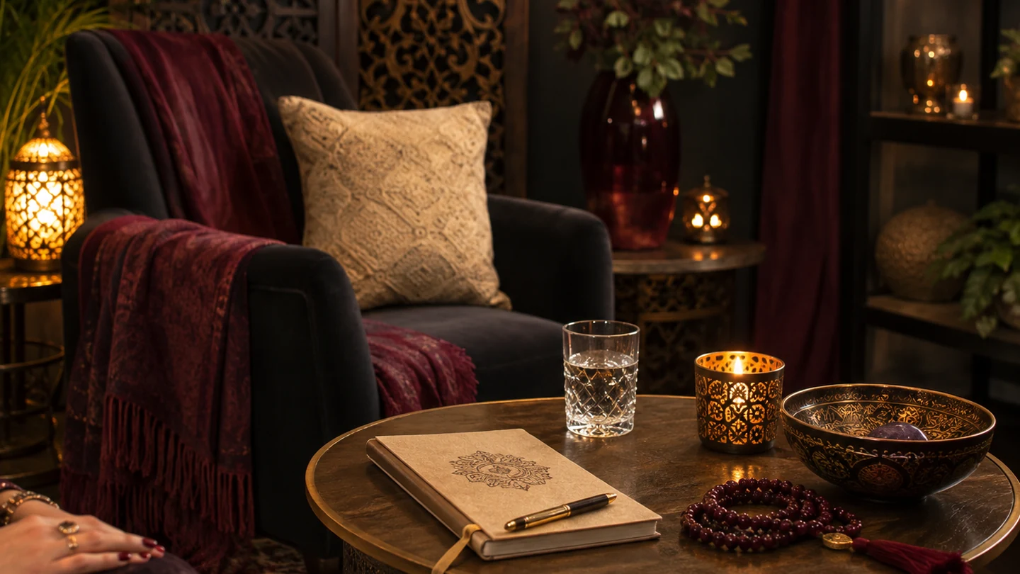 Ambiente reservado para consulta espiritual
